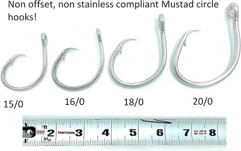 5' Shark Leader with Non Stainless Inline Circle Hook (18/0) in Kuwait