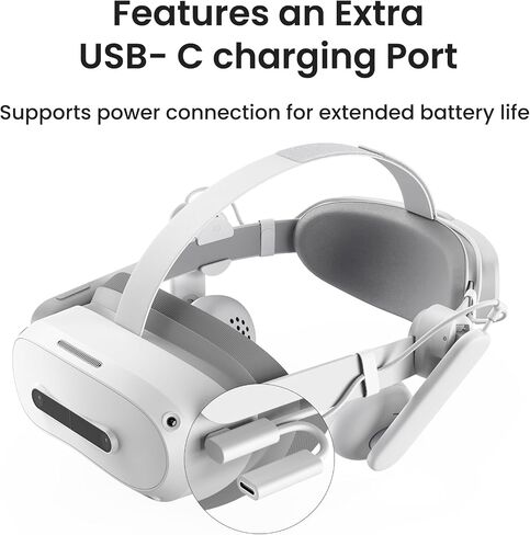 KIWI design A3 Clip-on Stereo Sound Headphones for Pico, Use While Charging in Kuwait