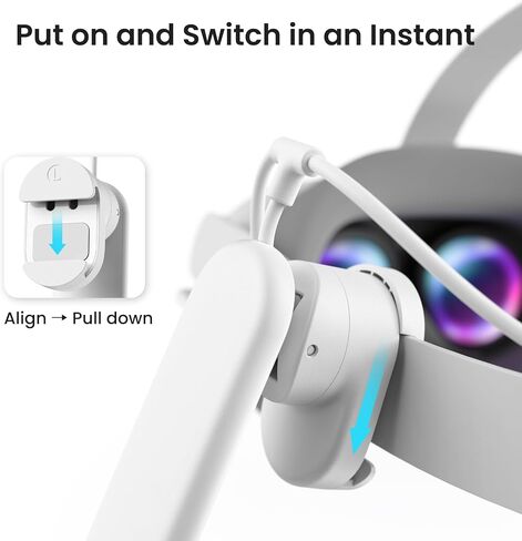 KIWI design A3 Clip-on Stereo Sound Headphones for Pico, Use While Charging in Kuwait