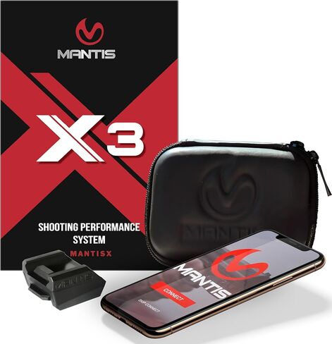 Mantis X3 Shooting Performance System |Dry Fire Training System | Works with Any Pistol, Rifle, or Airsoft/CO2 | Score & Analyze Every Shot with Free App | Shooting Practice at Home in Kuwait