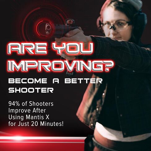 Mantis X3 Shooting Performance System |Dry Fire Training System | Works with Any Pistol, Rifle, or Airsoft/CO2 | Score & Analyze Every Shot with Free App | Shooting Practice at Home in Kuwait