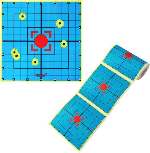 Splatter Shooting Targets 6 Inch Reactive Paper Target Stickers 100 Self Adhesive Target Roll for BB Gun, Pellet Gun, Airsoft, Rifle Indoor and Outdoor Shooting Range in Saudi Arabia