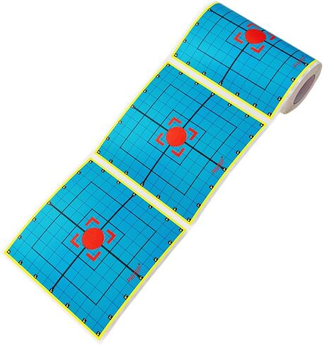 Splatter Shooting Targets 6 Inch Reactive Paper Target Stickers 100 Self Adhesive Target Roll for BB Gun, Pellet Gun, Airsoft, Rifle Indoor and Outdoor Shooting Range in Saudi Arabia