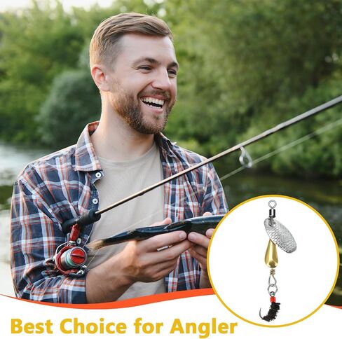10 Pcs Trout Spinners Inline Spinner Baits Bulk in Kuwait