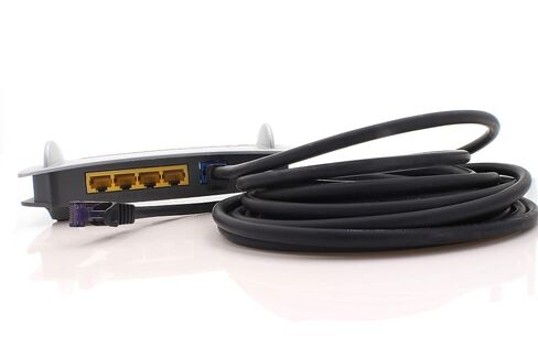 Cat.7 LAN ethernet Cable 1m - Black - Cat7 LAN Network 10GBASE-T - 10000 Mbps (Sftp Pimf) Double Shielded patchcable RJ45 Plug Cat.6a in Kuwait