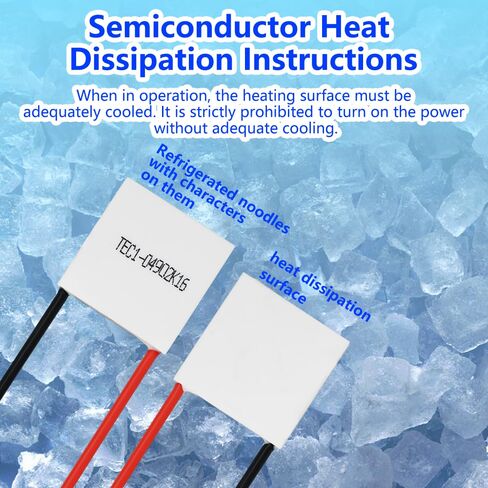 TEC1-04902 Thermoelectric Cooler Peltier Module, 5V 10W 2A, 20mm x 20mm Heatsink,Compatible with Gaming Consoles,5 Pack Used in Electronic Devices,Small Refrigeration Systems,and More in Kuwait