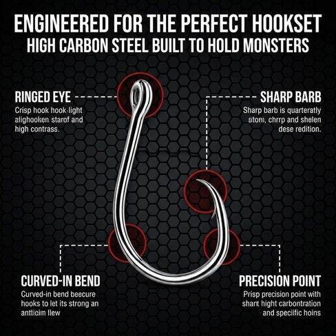 Circle Hooks Saltwater, Fishing Hooks Freshwater, Catfish Rig, Catfish Hooks, Drop Shot Hooks, Catfishing Equipment in Kuwait