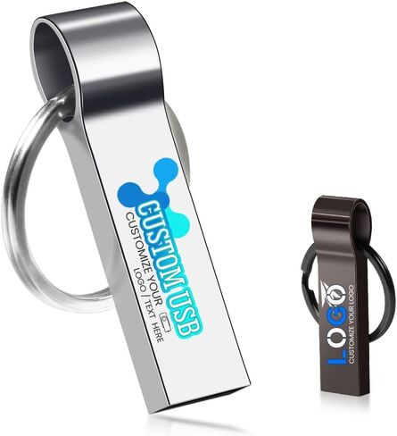 2GB 100PCS Personalized USB 2.0 Flash Drive, Bulk Custom Metal Jump Drive in Kuwait
