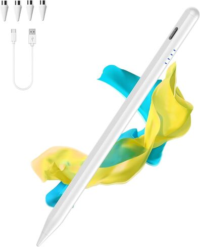 Stylus Pen for Android and iOS Touch Screen Pen with 4 Pom Tips in Kuwait
