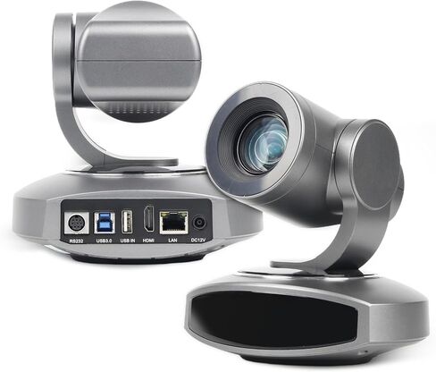 RGBlink 4K PTZ Camera HDMI, AI Auto-Tracking, 10X Optical Zoom, USB3.0 LAN HDMI PTZ Camera for Church Worship Education Conference Events, RGB10X-UUAI-BK（Real 4K Output in Kuwait
