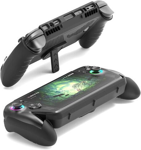 Protective Case for ASUS Rog Xbox Ally X & Rog Xbox Ally 2025, TPU Cover with Kickstand for Gaming Handheld Cover Case Accessories, Anti-Collision,Non-Slip,Anti-Scratch Design,Black in Saudi Arabia
