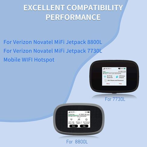 3-Pack Mifi 8800L Battery Replacement - 3.8V 4400mAh 16.7Wh for Verizon Mifi Battery - Mifi 7730L, for Novatel Jetpack 7730L 8800L for Mobile WiFi Hotspot Repair Part P/N 40123117 in Kuwait