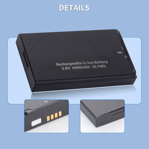 3-Pack Mifi 8800L Battery Replacement - 3.8V 4400mAh 16.7Wh for Verizon Mifi Battery - Mifi 7730L, for Novatel Jetpack 7730L 8800L for Mobile WiFi Hotspot Repair Part P/N 40123117 in Kuwait
