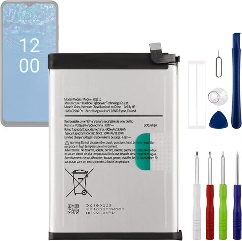 HQ610 3.87V 4900mAh Battery, Compatible with Nokia G42 5G Nokia G400 5G TA-1448,Comes with a Battery Installation Tool in Kuwait