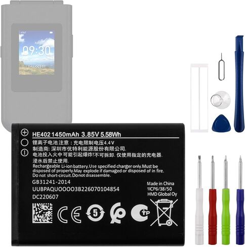 HE402 3.85V 6500mAh Battery, Compatible with AT&T Cingular Flex (ATTEA211101) 1ICP6/38/50,Comes with a Battery Installation Tool in Kuwait