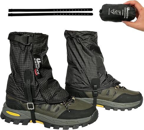 Ankle Gaiters for Hiking:Breathable Leg Gaiters for Trail Running, Mountain Climbing,Lightweight Outdoor Low Gaitors, Water Resistant, Durable Leg Protection for Hiking Trails in Kuwait
