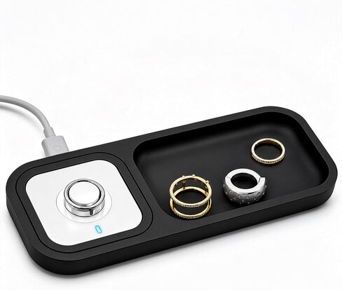 Stand for Oura Ring Gen 5/4 Charger & Accessories, Silicone Charging Station Holder Case Organizer for Oura Ring Stack/Jacket, Earrings, Necklaces, Bracelets (No Charger Included) in Kuwait