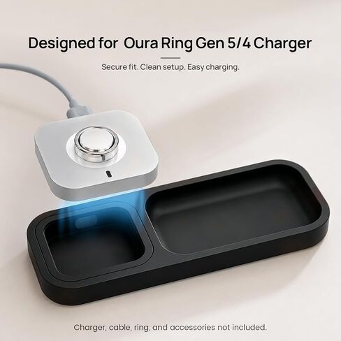 Stand for Oura Ring Gen 5/4 Charger & Accessories, Silicone Charging Station Holder Case Organizer for Oura Ring Stack/Jacket, Earrings, Necklaces, Bracelets (No Charger Included) in Kuwait