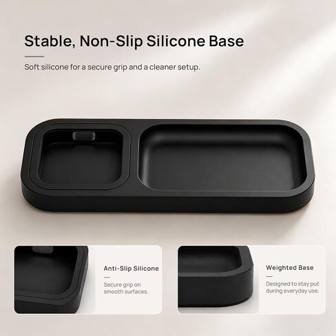 Stand for Oura Ring Gen 5/4 Charger & Accessories, Silicone Charging Station Holder Case Organizer for Oura Ring Stack/Jacket, Earrings, Necklaces, Bracelets (No Charger Included) in Kuwait