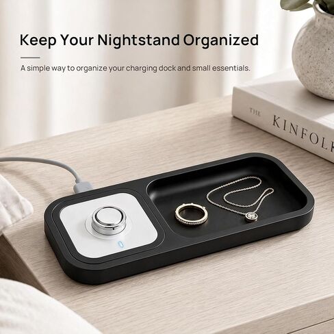 Stand for Oura Ring Gen 5/4 Charger & Accessories, Silicone Charging Station Holder Case Organizer for Oura Ring Stack/Jacket, Earrings, Necklaces, Bracelets (No Charger Included) in Kuwait