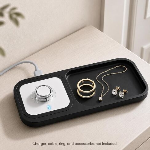 Stand for Oura Ring Gen 5/4 Charger & Accessories, Silicone Charging Station Holder Case Organizer for Oura Ring Stack/Jacket, Earrings, Necklaces, Bracelets (No Charger Included) in Kuwait