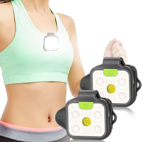 EGUKU 2 Pack Running Lights for Runners, Rechargeable Clip on Lights in Kuwait