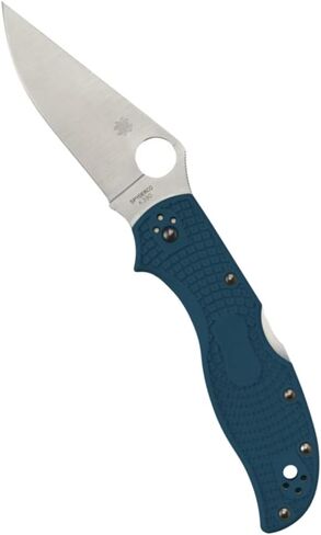 Spyderco Stretch 2 Lightweight Straight Spine Folding Pocket Knife with 3" K390 Steel Blade and FRN Handle - EDC Knife for Men and Women, Perfect for Hunting, Tactical - PlainEdge - C90FP2K390 in Kuwait