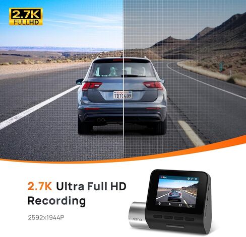 【70mai Dash Cam A500S + UP03 + 32GB SD Card】 70mai True 2.7k Dashcam A500S with Sony IMX335 Built-in WiFi GPS ADAS 140° Wide Angle WDR in Kuwait