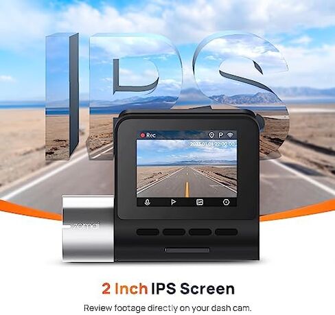 【70mai Dash Cam A500S + UP03 + 32GB SD Card】 70mai True 2.7k Dashcam A500S with Sony IMX335 Built-in WiFi GPS ADAS 140° Wide Angle WDR in Kuwait