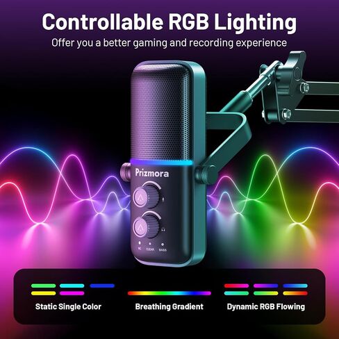 Gaming Microphone Set with Boom Arm, USB Microphone, Gaming Equipment Mic in Kuwait