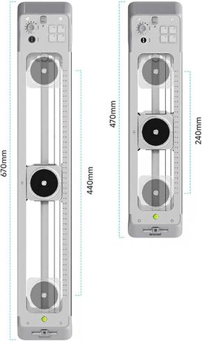 Motorized Camera Slider with 125° Panorama Rotation, App Control, Perfect for Time-Lapse & Video Shooting, 5.5-11lbs Load Capacity, Ideal for Creators and Filmmakers in Kuwait