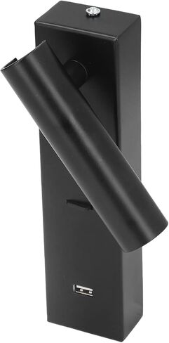 Aluminum Alloy 350° Rotating LED Wall Light Reading Light USB Port Bedroom Lighting in Kuwait