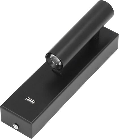 Aluminum Alloy 350° Rotating LED Wall Light Reading Light USB Port Bedroom Lighting in Kuwait