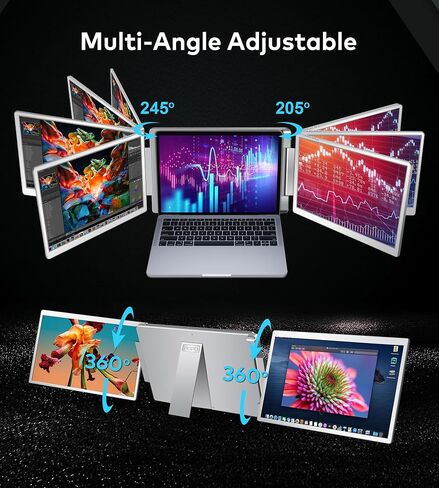 Laptop Screen Extender 16"-1200P 16:10 FHD Triple Monitor for 12-18.5" in Kuwait