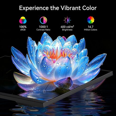 32 Inch 4K Touch Monitor, 144Hz UHD 3840x2160 Desktop Monitor 10-Point Touchscreen, HDMI 2.1 & DP 1.4 & Type-C, HDR 400, Height-Adjustable & Rotatable Stand VESA Mountable External Touch Screen for PC in Kuwait