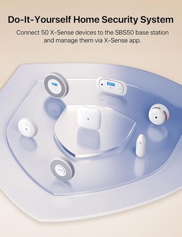 X-Sense Smart Door Sensor, Security Kit AS05/AS08 Accessory with Replaceable Battery, Compatible with Alexa, for Various Doors and Windows for Homes, Offices, Requires SBS50 Base Station, SDS0A in Kuwait