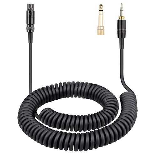 FAAEAL K702 Coiled Audio Cable Compatible with AKG Q701 K712 K240S K271S K241 K275 Pioneer HDJ-2000 beyerdynamic DT 770 DT 990 Pro Headphones with 6.35mm(1/4") Adapter 14ft(3.5mm) in Kuwait