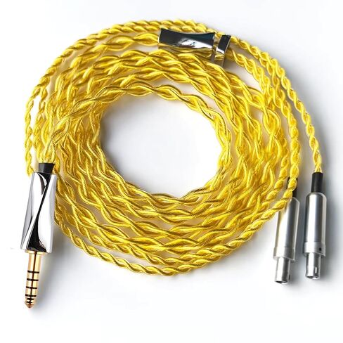 6N OCC Single Crystal Copper Silver Upgrade Audio Cable Compatible with Sennheiser HD800 HD800S HD820 4.4mm Replacement Headphones Cord for Hi-Resolution Audiophile 4.9ft in Kuwait