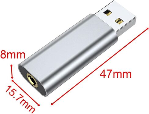 6X USB to 3.5mm Audio Jack Adapter External Sound Card for Headsets Desktops PC in Kuwait