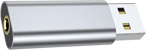 6X USB to 3.5mm Audio Jack Adapter External Sound Card for Headsets Desktops PC in Kuwait