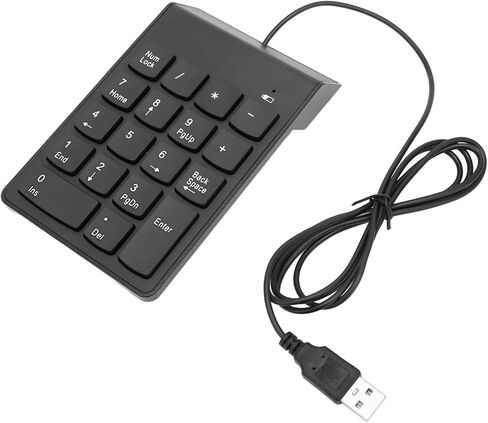 18 Keys Numeric Keypad, USB Wired with Plug and Play, Ergonomic Design Nonslip Pad forAndroid Tablet, Window s in Kuwait