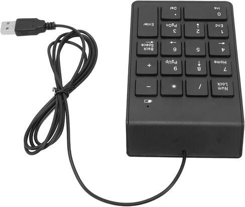 18 Keys Numeric Keypad, USB Wired with Plug and Play, Ergonomic Design Nonslip Pad forAndroid Tablet, Window s in Kuwait