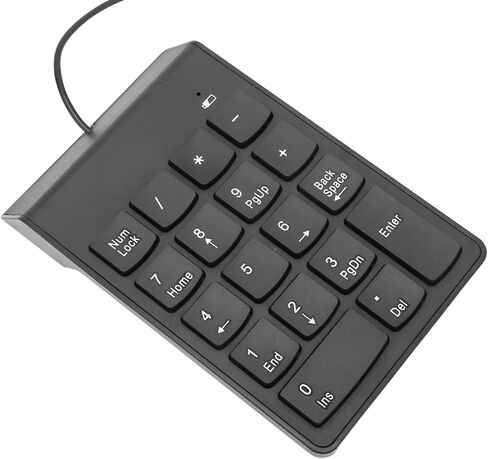 18 Keys Numeric Keypad, USB Wired with Plug and Play, Ergonomic Design Nonslip Pad forAndroid Tablet, Window s in Kuwait