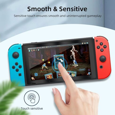 2-Pack Black Border Tempered Glass Screen Protector for Switch Model 2017 [6.2 Inch]，HD Clear, Anti Scratch, Anti-Fingerprint, Shatterproof，Bubble Free, 9H Hardness, Ultra Thin in Kuwait