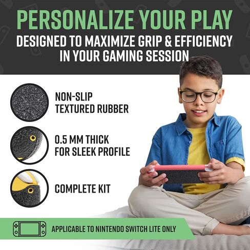 Dragon Grips Nintendo Switch Lite Grip - Textured Rubber Controller Grips for Back Shell of Nintendo Switch Lite - Ultra Thin Non-Slip Precision Fit Accessory for Gaming Sessions, Made in USA in Kuwait