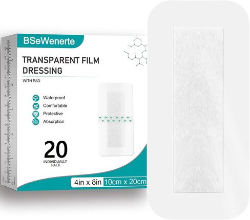 Transparent Film Dressing 100Packs 2.37" x 2.75" Waterproof Clear Bandages in Kuwait