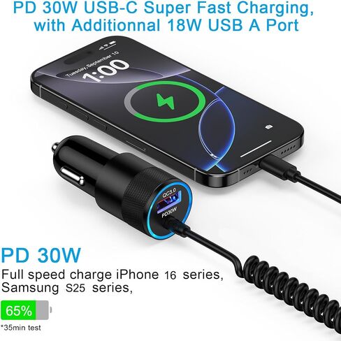 for Samsung Galaxy S26+ S26 Plus Ultra, Fast Car Charger Vehicle Adapter in Kuwait