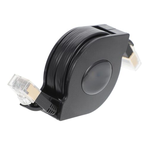 Cat 7 Network Cable 1.5m Copper RJ45 Telescopic Cord Black in Kuwait