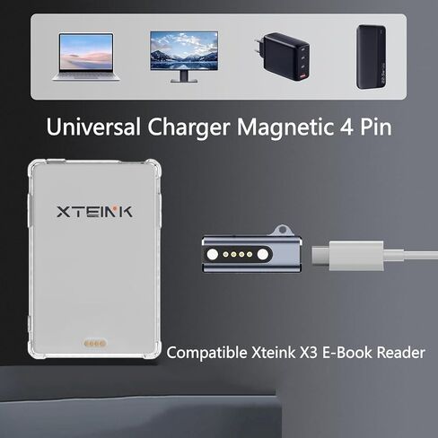 2-Pack Universal Charger Magnetic 4 Pin for Xteink X3 E-Book Reader in Kuwait
