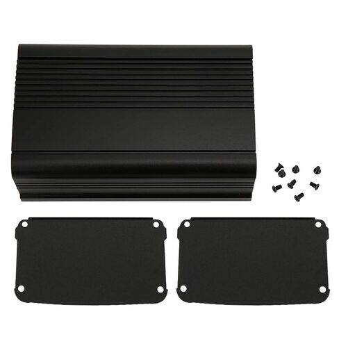 Matt Black Aluminum Housing for PCB Controller 55x95x150mm for Electrical Engineers in Kuwait